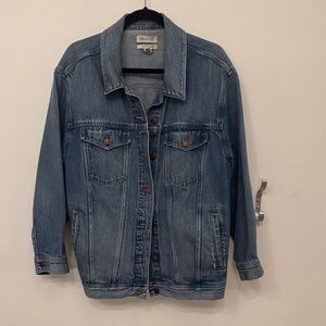Madewell Blue Oversized Denim Jacket